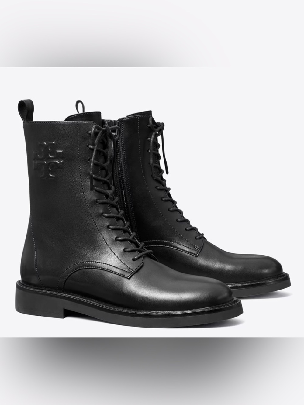 Tory Burch double T Combat Boots